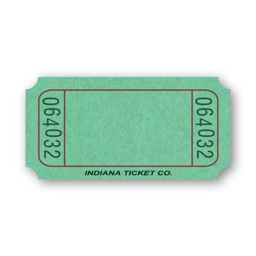 Blank Green Raffle Tickets free image download