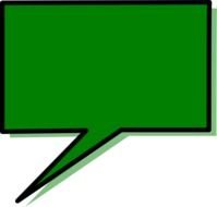 Green Speech Bubble Clip Art N2