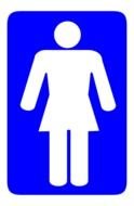 Sign of the toilet for women clipart