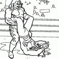 Wrestling Coloring Pages N2