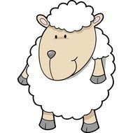 Cute Cartoon Baby Sheep N4