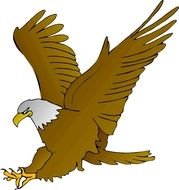 Clip art of Eagle bird