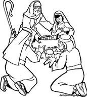Shepherd Coloring Page N2