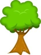 green Tree Clip Art drawing