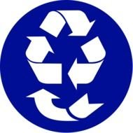 Recycle Symbol Clip Art drawing