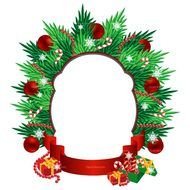 isolated Christmas frame