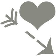 Heart With Arrow Clip Art N17