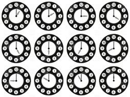 Clipart of the Digital Clocks