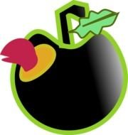 Warm And Black Apple 600px Clipart