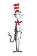 cartoon cat with red bow