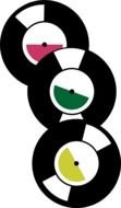 Music Records Clip Art drawing