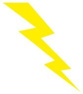 diagonal yellow lightning