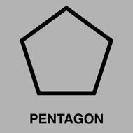 Clip art of Pentagon Shape