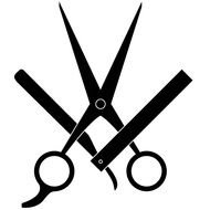Barber Scissors Logo