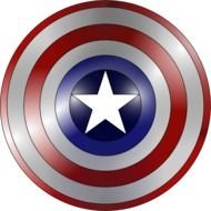 Captain America Shield Metal Base By Fred The Oyster A Version Of