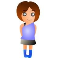 vector drawing girls