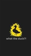 What The Duck?! as the inscription in the picture