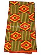 bright multi-colored traditional African Fabric