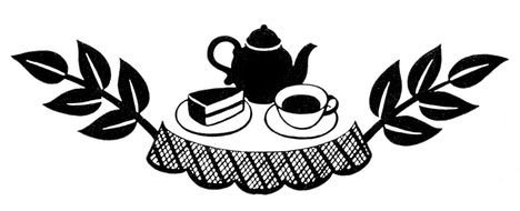 Tea and cake Party Clip Art drawing