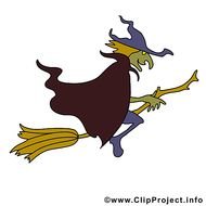 Bildtitel Hexe Auf Besen Bild Clipart