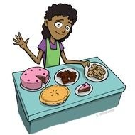 Bake Sale Table drawing