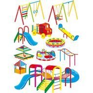 children carousels on a white background