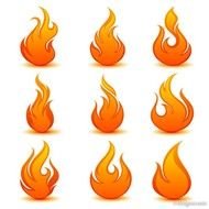 Vector Flame Icon N2