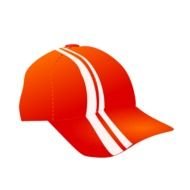Cap With Racing Stripes Clip Art