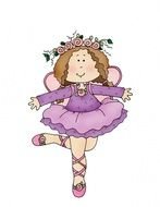 drawn cute ballerina