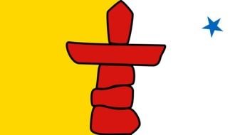 Flag of Nunavut, canadian territory