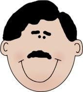 Cartoon Man With Mustache N4