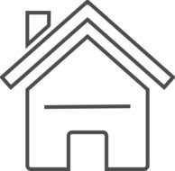 Blue House Clip Art N17