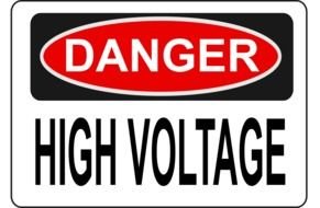 Danger High Voltage Alt drawing