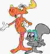 Rocky And Bullwinkle Cartoon Characters drawing
