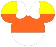 Halloween Candy Corn Minnie Clip Art