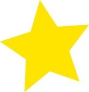 Bright Yellow Star Clipart