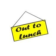 Out To Lunch Sign Clip Art N5
