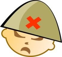 face drawing of a boy in a helmet