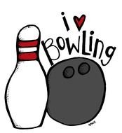 Love Bowling Clip Art drawing