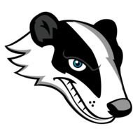 Badger Mascot Clip Art drawing