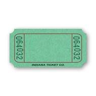 Blank Green Raffle Tickets