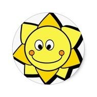Yellow Sun Clip Art N23