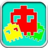 color pacman monster drawing