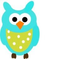 Teal Owl Clip Art N3