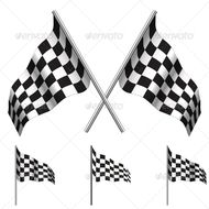 Racing Checkered Flag N6