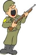 Cartoon Soldier drawing