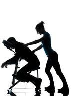 Clip art of Chair Massage