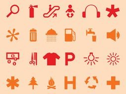 clip art of packaging icons