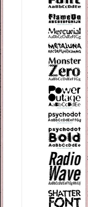 İllustration of Pages Fonts poster