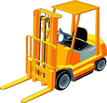 Cartoon Fork Lift Clip Art